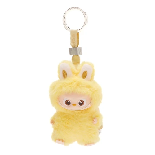 Labubu-P-Vinyl-Yellow-Plush-Keychain Labubu Plush P Vinyl Yellow Keychain